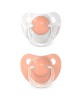 Suzetă anatomică din silicon, 2 buc 6-18 luni piersică Dreams, Suavinex