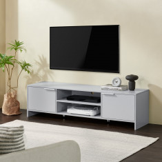 Comoda TV Stevns 40x145x38cm gri deschis [en.casa] HausGarden Leisure