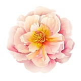 Cumpara ieftin Sticker decorativ, Floare, Roz, 65 cm, 10077ST, Oem