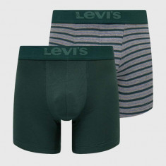 Levi's boxeri 2-pack barbati, culoarea verde