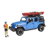 Cumpara ieftin Vehicul Bruder - Jeep Wrangler Rubicon Unlimited, cu caiac si figurina