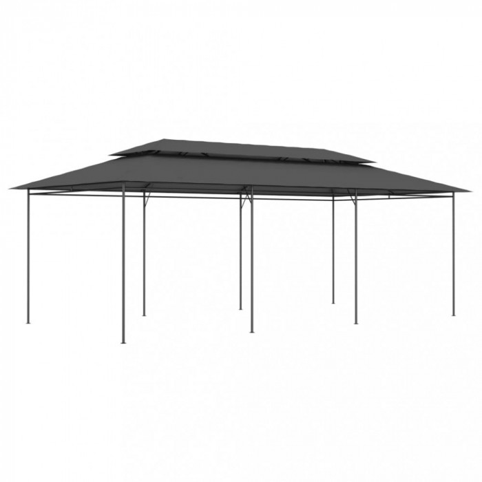 Gossi pavilion, antracit, 600 x 298 x 270 cm