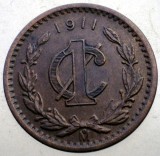 J.401 MEXIC 1 CENTAVO 1911, America de Nord, Bronz