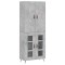 Dulap inalt, gri beton, 69,5x34x180, lemn compozit