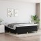 vidaXL Cadru de pat box spring, negru, 180x200 cm, textil