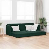VidaXL Canapea extensibilă de podea 200cm Verde &icirc;nchis Catifea 4106728