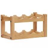 VidaXL Suport 6 sticle de vin, 37 x 21 x 21, lemn masiv de stejar