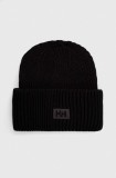 Helly Hansen căciulă HH RIB BEANIE culoarea negru, din tricot gros 54020