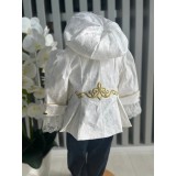 Cumpara ieftin Costum botez print, ivoire - DPH396