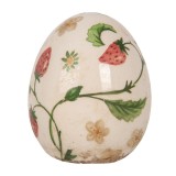 Cumpara ieftin Ou Paste ceramica multicolora, Capsuni &Oslash; 7x9 cm