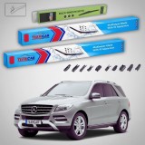 Cumpara ieftin Ștergătoare Mercedes-Benz Clasa M W166 2011-2015 | Set Față și Spate Flat &ndash; TeamCar&reg;