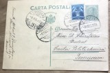 CP04 Carte postala veche 1935 Craiova catre student Nicu Chiritescu Scoala Politehnica Timisoara timbru Aviatiei stampila