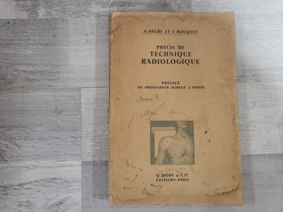Precis de technique radiologique - A.Negre,F.Rouquet foto