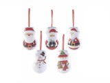 Cumpara ieftin Set 6 ornamente brad Craciun 7x5x11 cm