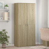 vidaXL Pantofar, stejar Sonoma, 80 x 39 x 178 cm, PAL