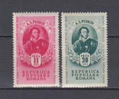 ROMANIA 1949 LP 254 A.S. PUSKIN SERIE MNH foto