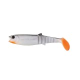 Savage Gear LB Cannibal Shad 8cm 5g White Black - 4buc/plic - Naluca Pescuit Salau, Biban, Stiuca