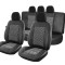 Set huse scaune compatibile RENAULT MEGANE 2002-2009 Piele + Textil (Compatibile cu sistem AIRBAG)