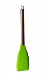 Cumpara ieftin Spatula din metal cu silicon, Verde, 30 cm, 322COF-1
