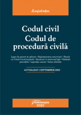 Codul civil. Codul de procedura civila. Actualizat la 1 septembrie 2023 foto