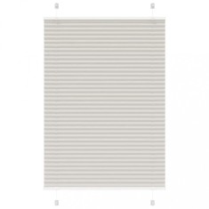 vidaXL Jaluzea plisată gri deschis 100x100cm Lățime țesătură 99,4cm 4015330