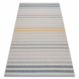 Covor sisal Color 19017/061 Benzi Dungi galben gri turcoaz, 160x230 cm, Dreptunghi