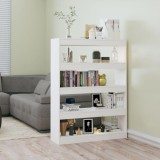 VidaXL Bibliotecă/Separator cameră, alb, 100x30x135 cm