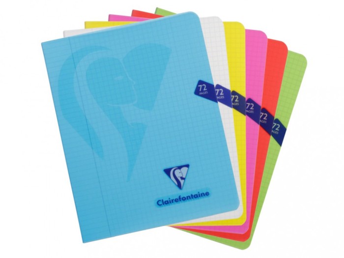Caiet capsat A5+ (16,5 x 21 cm), 36 file, Clairefontaine Mimesys