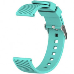 Curea ceas Smartwatch Samsung Galaxy Watch 4, Watch 4 Classic, Gear S2, iUni 20 mm Silicon Sport Light Blue