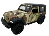 Macheta Jeep Wrangler camuflaj maro sunete lumini deschide usile 1/36