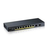 ZYXEL GS1100-10HP 10PORT GBE POE SWITCH &quot;GS1100-10HP-EU0102F&quot; (timbru verde 2 lei)
