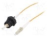 Conector fibra optica, {{Subtip conector}}, 1 pini, BULGIN - PXF4053BAA