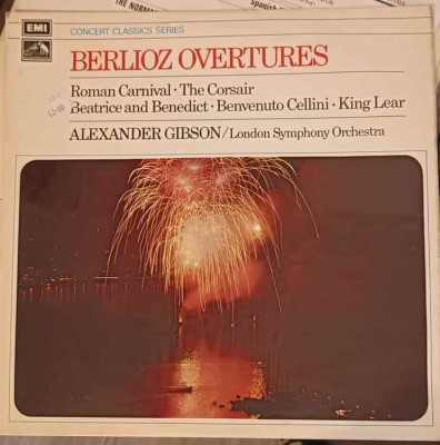 Disc vinil, LP. Berlioz Overtures, Roman Carnival, The Corsair, Beatrice si Benedict, Benvenuto Cellini, Ki-240961 foto