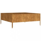 Cumpara ieftin Strat inaltat de gradina, 100x100x41 cm, otel corten