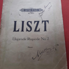 Partituri - Liszt - Ungarische Rhapsodie No.2 - Edition Peters