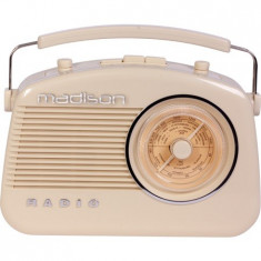 Radio retro FM portabil 15W cu functie bluetooth, AUX