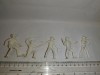 Bnk jc Lot 5 figurine neidentificate 54 mm - cowboy
