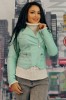 U590RR-1200 Jacheta scurta din imitatie piele model cu fermoare, M, M/L, S/M