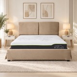 Pat Majestic 180x200 cm Tapitat Catifea Camel Somiera Inclusa (cod ML 1703)