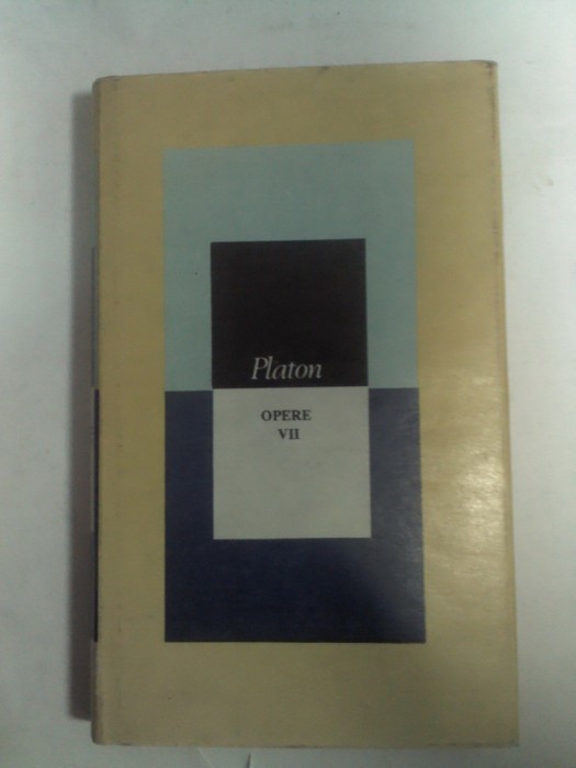 PLATON - OPERE - volumul VII ( 7 )