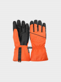Mănuși de schi Thinsulate pentru bărbați - portocalii, 4F Sportswear