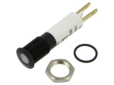 Lampă LED plată albă &Oslash;8mm 24-28V IP67 SIGNAL-CONSTRUCT