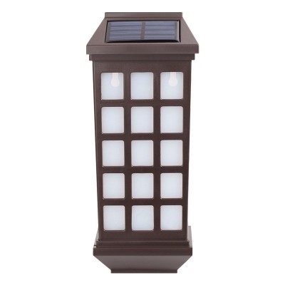 Lampa solara LED tip Felinar pentru perete Flippy, 23 x 9 cm, 1.2V, ABS, 600mAh, rezistent la apa, alb rece foto