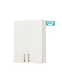 Dulap baie suspendat Roma, front MDF, 2 usi, polita, 55 x 68 cm, alb