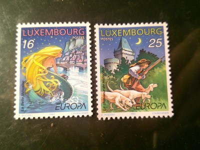 Serie Luxemburg Europa CEPT 1997 Basme , 2 valori foto