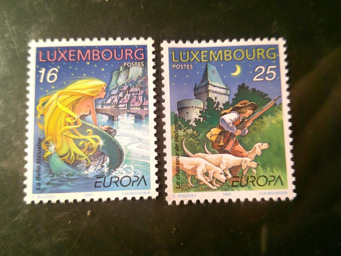 Serie Luxemburg Europa CEPT 1997 Basme , 2 valori