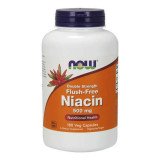 Niacin Vitamina B3 Flush-Free 500 miligrame 180 capsule Double Strength Now Foods