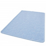 Set de 2 covorase pentru baie, bumbac 100%, Stone Blue