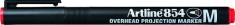 Ohp Permanent Marker Artline 854, Varf Mediu - 1.0mm - Rosu foto