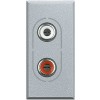 Priza audio RCA Axolute Bticino 1M aluminiu HC4281